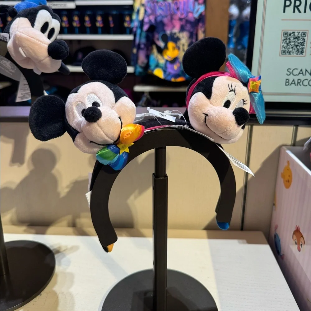 Disney Disneyland Resort 70th Anniversary Headband Plush Mickey Mouse Accessory